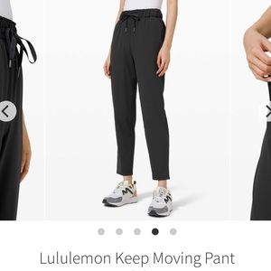 Lululemon keep moving pant size 2 black